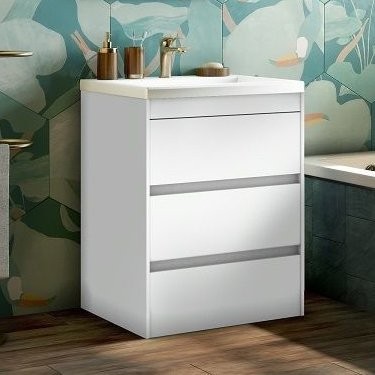 Тумба под раковину Art&Max Family 60, напольная, Bianco Lucido