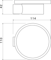 Мыльница AQUATEK Лира AQ4403CR хром Мыльница AQUATEK Лира AQ4403CR хром