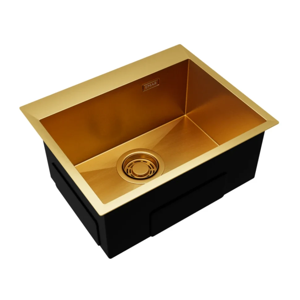 Мойка кухонная Emar PVD EMB-115 PVD Nano Golden
