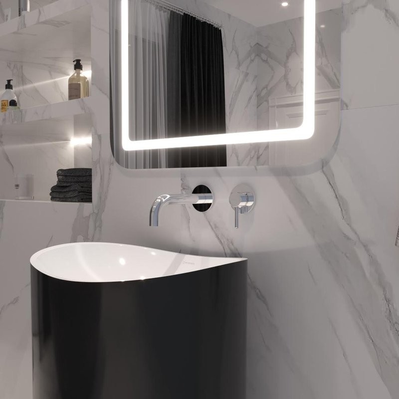 Смеситель для раковины WHITECROSS Y Y1216CR С ВНУТРЕННЕЙ ЧАСТЬЮ, хром