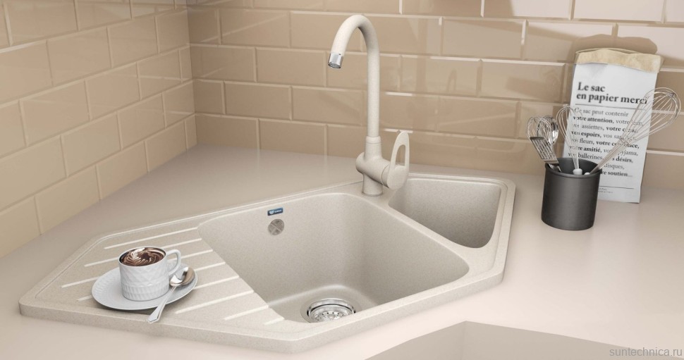 Смеситель для кухни Ulgran U-006 U-006-331 белый