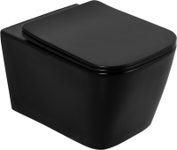 Комплект Унитаз подвесной BelBagno Ardente-c BB3202CHR-MB крышка BB3202SC-MB, безободковый, с микролифтом + Система инсталляции для унитазов BelBagno