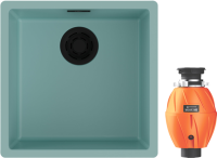 Комплект Мойка Omoikiri Yamakawa 45-Integra-AZ azur blue + Измельчитель Nagare 500