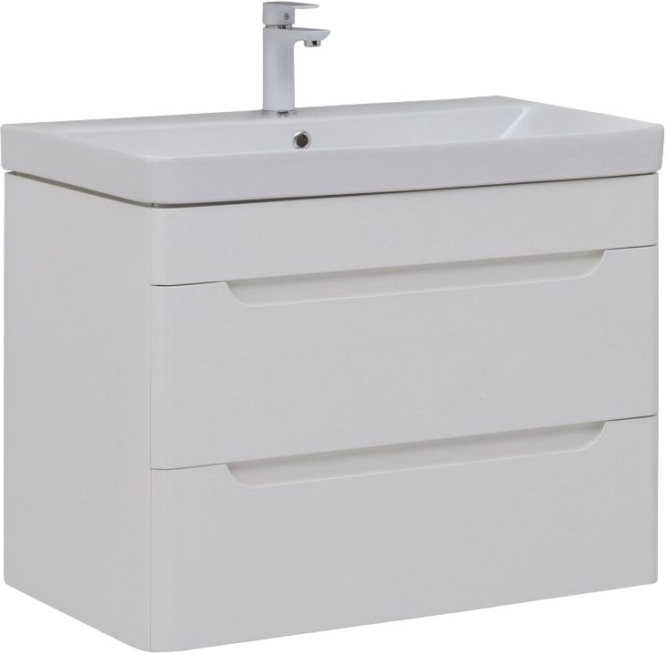 Тумба с раковиной Aquanet София 80 2 ящика