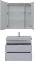 Тумба с раковиной Aquanet София 80 2 ящика