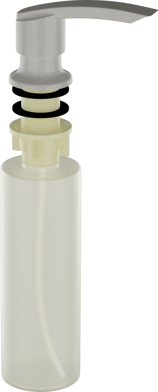 Дозатор для кухонной мойки Ulgran Quartz U-02 серый