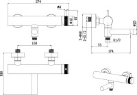 Смеситель для ванны с душем Allen Brau Priority 5.31B10-BN брашированный никель Смеситель для ванны с душем Allen Brau Priority 5.31B10-BN брашированный никель