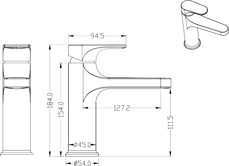 Смеситель для раковины Boheme Spectre 451-MG matt gold