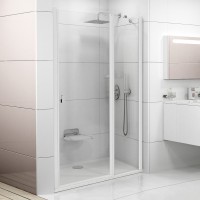 Душевая дверь в нишу Ravak Chrome CSD2-110 Transparent, профиль белый