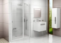 Душевая дверь в нишу Ravak Chrome CSD2-110 Transparent, профиль белый