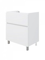 Тумба под раковину без столешницы Teymi Laina 70 напольная, матовая белая