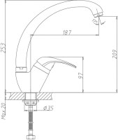 Смеситель для кухни Haiba HB03-2 HB4103-2