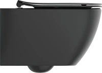 Комплект  Унитаз подвесной Ideal Standard IdealMood T4665V3 безободковый, с микролифтом, матовый черный + Система инсталляции для унитазов TECE Now 94