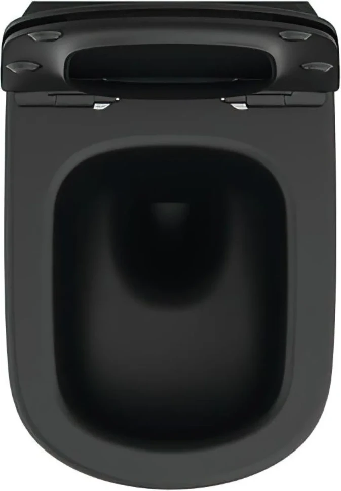 Комплект  Унитаз подвесной Ideal Standard IdealMood T4665V3 безободковый, с микролифтом, матовый черный + Система инсталляции для унитазов TECE Now 94