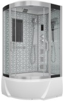 Душевая кабина Niagara Luxe 7712WR хром, металлик, с высоким поддоном, с сиденьем