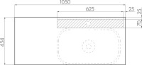 Мебель для ванной комнаты AQUATON Терра 105 дуб кантри/антрацит