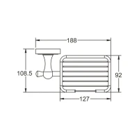 Мыльница Rose RG10Q RG1004Q бронза Мыльница Rose RG10Q RG1004Q бронза