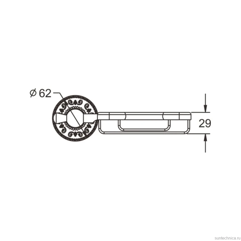 Мыльница Rose RG10Q RG1004Q бронза