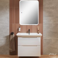 Тумба с раковиной Alavann Berta 75 подвесная, белая