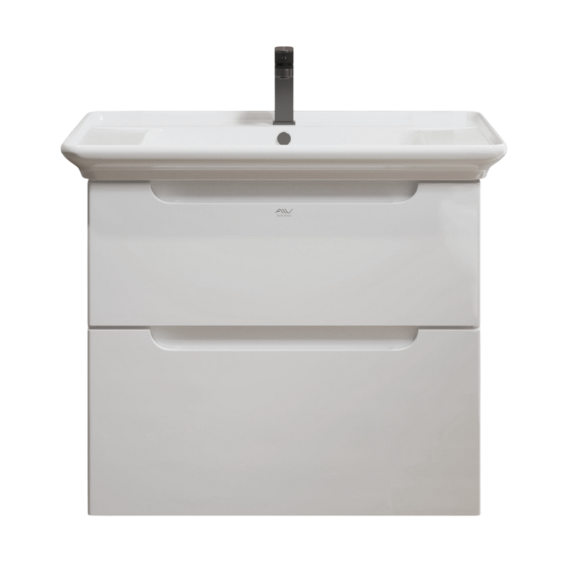 Тумба с раковиной Alavann Berta 75 подвесная, белая