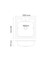 Мойка кухонная РМС MG6 MG6-6050 нержавеющая сталь