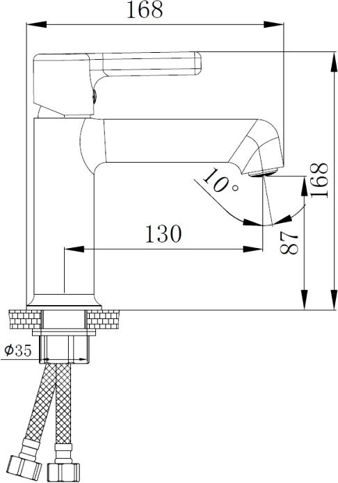 Смеситель для раковины Haiba HB10814-7