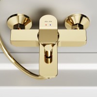 Смеситель для ванны с душем AM.PM X-Joy F85A10099 золото