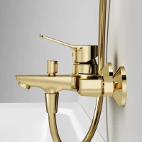 Смеситель для ванны с душем AM.PM X-Joy F85A10099 золото