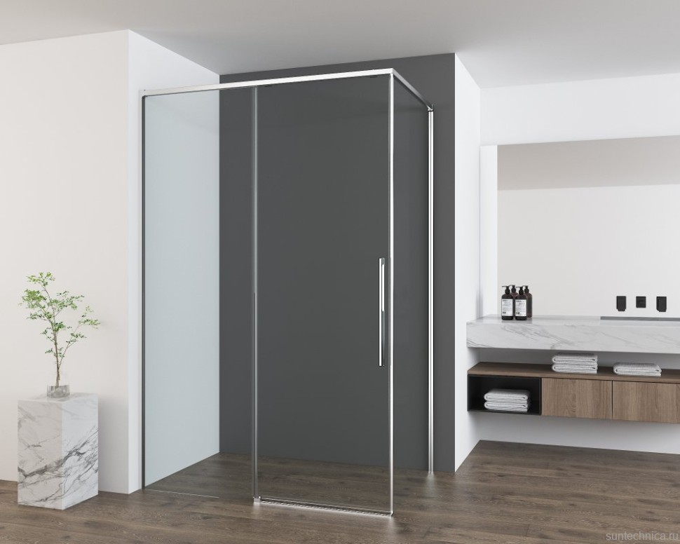 Душевой уголок Vincea Ultima VSR-7UL1012CL 120х100 см, профиль хром, стекло прозрачное