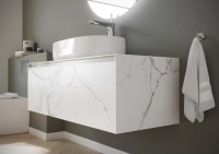 Тумба с раковиной Sancos Stone 120 Statuario white