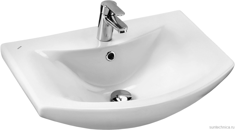 Тумба с раковиной Vigo Wing 60 подвесная, дуб золотой, раковина Балтика 60