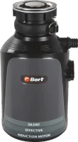Комплект Мойка Blanco Subline 340/160-U черная, правая + Измельчитель Bort Alligator