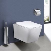 Комплект Унитаз подвесной Vincea Q-Line VT1-12 белый + Инсталляция Geberit Duofix Delta 458.149.21.1 с кнопкой смыва, хром + Звукоизоляция