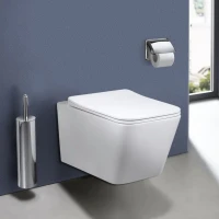 Комплект Унитаз подвесной Vincea Q-Line VT1-12 белый + Инсталляция Geberit Duofix Delta 458.149.21.1 с кнопкой смыва, хром + Звукоизоляция