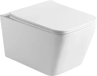 Комплект Унитаз подвесной Vincea Q-Line VT1-12 белый + Инсталляция Geberit Duofix Delta 458.149.21.1 с кнопкой смыва, хром + Звукоизоляция