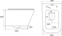 Комплект Унитаз подвесной Vincea Q-Line VT1-12 белый + Инсталляция Geberit Duofix Delta 458.149.21.1 с кнопкой смыва, хром + Звукоизоляция