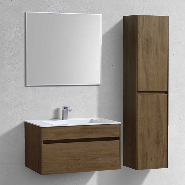 Мебель для ванной комнаты Vincea Chiara 80 дуб табак