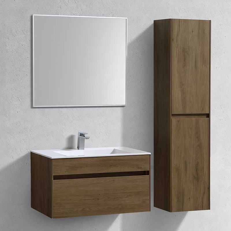 Мебель для ванной комнаты Vincea Chiara 80 дуб табак