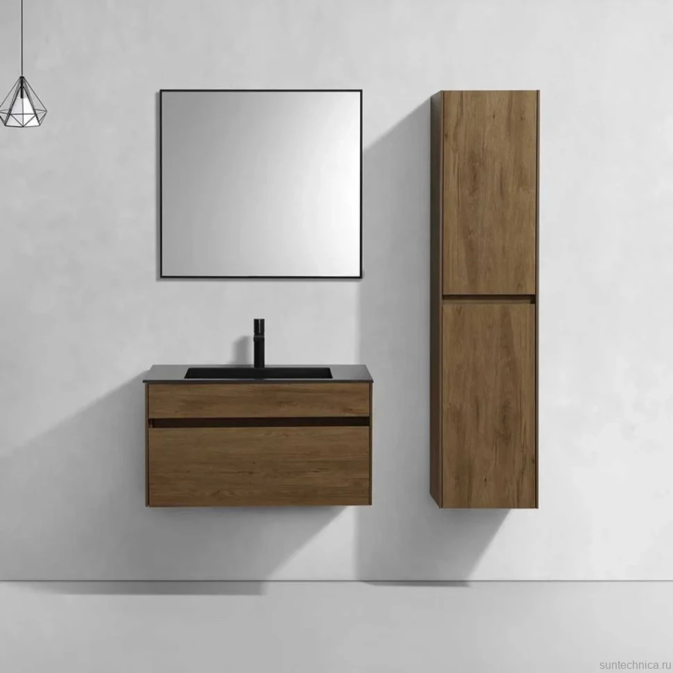Мебель для ванной комнаты Vincea Chiara 80 дуб табак