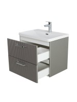 Мебель для ванной комнаты BelBagno Due 60 ручки хром полированный, сатин