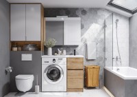 Тумба с раковиной AQUATON Лондри 40 R, дуб сантана