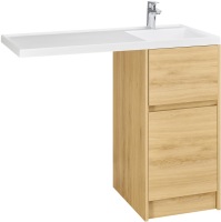 Тумба с раковиной AQUATON Лондри 40 R, дуб сантана