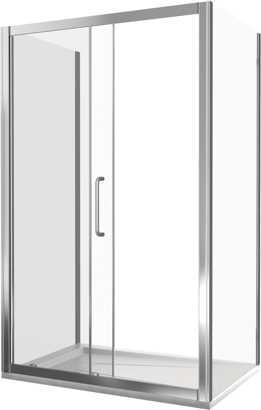 Душевой уголок Good Door Neo WTW+SP+SP 110х90 см + очиститель для стекол