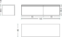 Тумба Armadi Art Flat Valessi Uno-S 140 light oak Тумба Armadi Art Flat Valessi Uno-S 140 light oak