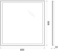 Зеркало BelBagno SPC-GRT-800-800-LED-BTN