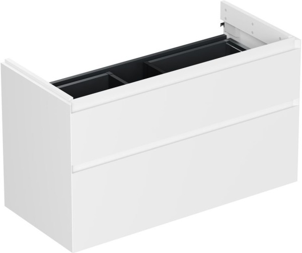 Тумба под раковину без столешницы Allen Brau Infinity 100 2 ящика, без подсветки, матовый белый