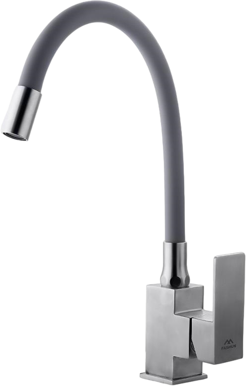 Смеситель для кухни Fashun A54302-12 сатин, серый