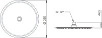 Верхний душ Remer 357UFM25X
