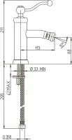 Смеситель для биде Paini Duomo 88F3304 старая бронза