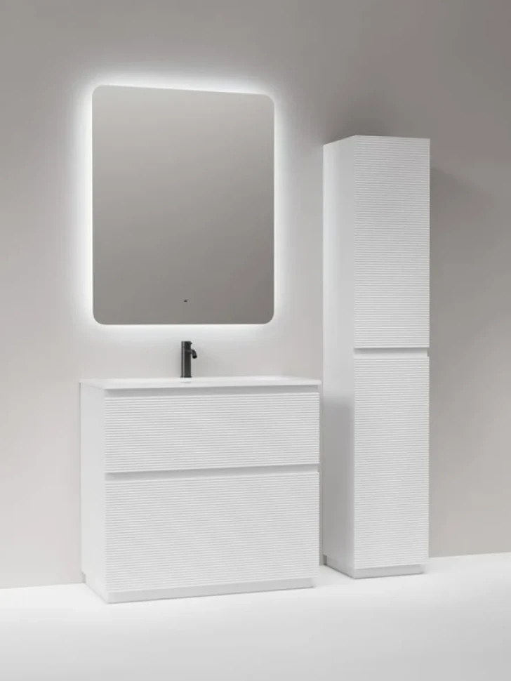 Тумба с раковиной Sancos Folk Floor 90 напольная, bianco, раковина CN7019